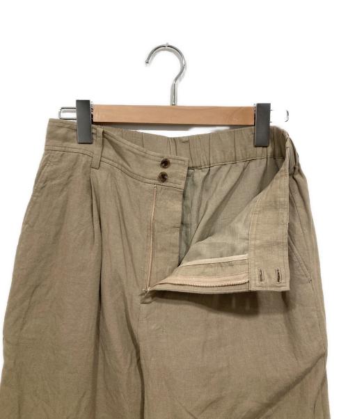 SLOBE IENA（スローブ イエナ）SLOBE IENA (スローブ イエナ) リネン混イージースラックス ベージュ サイズ:Lの古着・服飾アイテム