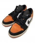 NIKEナイキ）の古着「ローカットスニーカー / AIR JORDAN 1 LOW SHATTERED BACKBOARD」｜オレンジ×ブラック