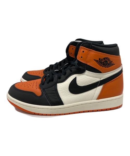 NIKE（ナイキ）NIKE (ナイキ) ハイカットスニーカー / Air Jordan 1 Retro High OG オレンジ×ブラック(Shattered Backboard) サイズ:27.5㎝の古着・服飾アイテム