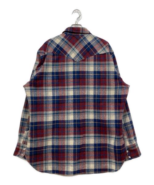 PENDLETON（ペンドルトン）PENDLETON (ペンドルトン) 70’S-80’Sネルシャツ/USA製 レッド×ネイビー サイズ:XLの古着・服飾アイテム