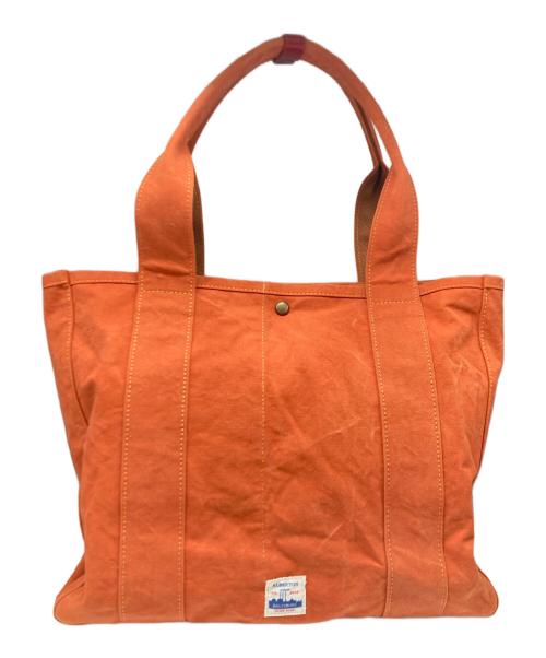 ALBERTON（アルバートン）ALBERTON (アルバートン) キャンバストートバッグ オレンジの古着・服飾アイテム