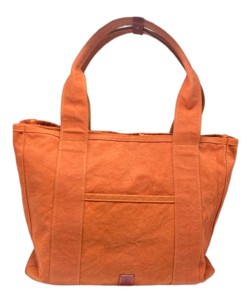 ALBERTON（アルバートン）ALBERTON (アルバートン) キャンバストートバッグ オレンジの古着・服飾アイテム