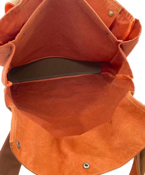 ALBERTON（アルバートン）ALBERTON (アルバートン) キャンバストートバッグ オレンジの古着・服飾アイテム