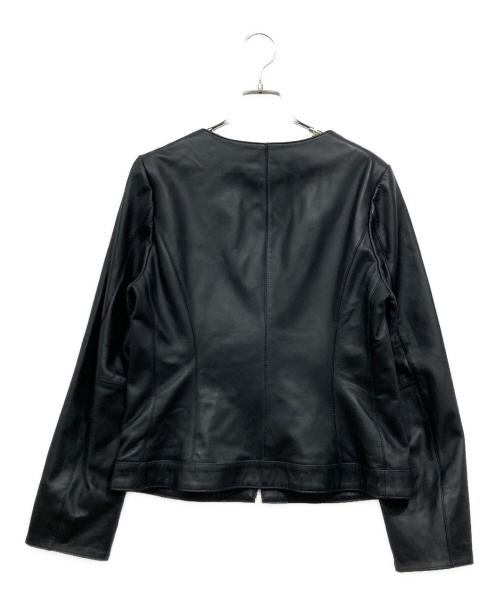 Let Me Glow（レットミーグロウ）Let Me Glow (レットミーグロウ) エコファーベスト付ラムレザージャケット ブラック サイズ:Mの古着・服飾アイテム