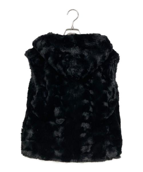 Let Me Glow（レットミーグロウ）Let Me Glow (レットミーグロウ) エコファーベスト付ラムレザージャケット ブラック サイズ:Mの古着・服飾アイテム