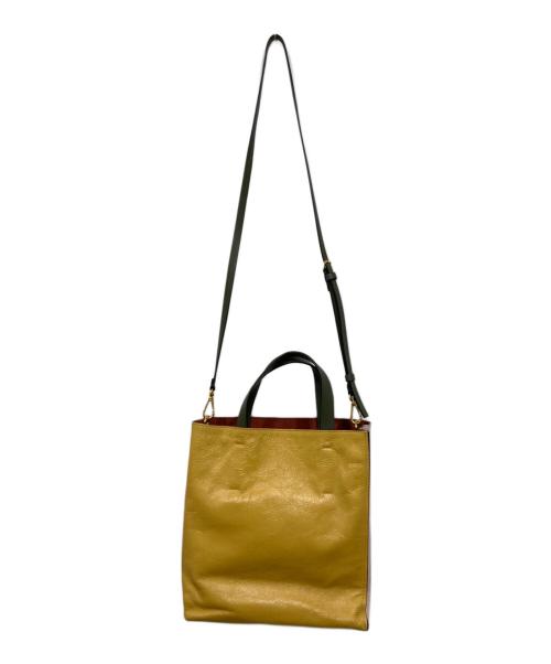 MARNI（マルニ）MARNI (マルニ) 2WAYバッグ / MUSEO SOFT SMALL / ミュゼオ ピンク×イエロー×グリーンの古着・服飾アイテム