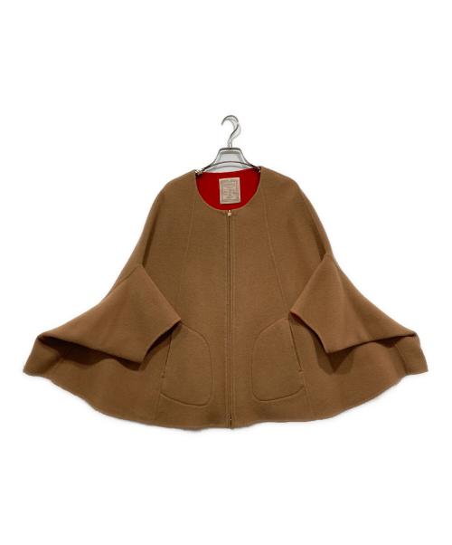 BEARDSLEY（ビアズリー）BEARDSLEY (ビアズリー) ポンチョ ブラウン サイズ:Freeの古着・服飾アイテム