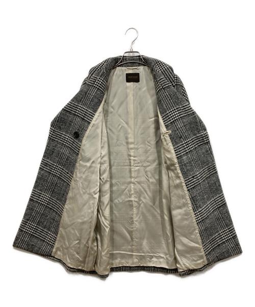 TOMORROW LAND tricot（トゥモローランド トリコ）TOMORROW LAND tricot (トゥモローランド トリコ) ブロークングレンチェック ダブルブレストコート グレー サイズ:38の古着・服飾アイテム
