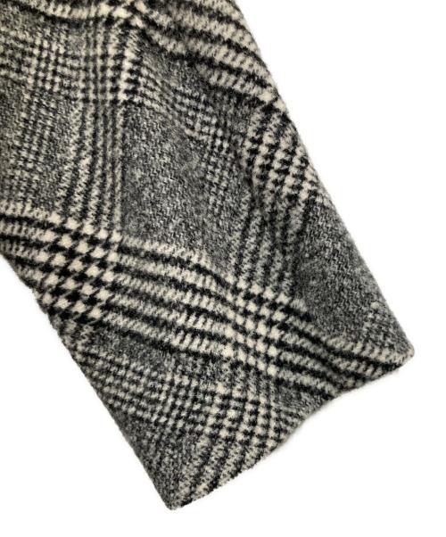 TOMORROW LAND tricot（トゥモローランド トリコ）TOMORROW LAND tricot (トゥモローランド トリコ) ブロークングレンチェック ダブルブレストコート グレー サイズ:38の古着・服飾アイテム