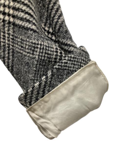 TOMORROW LAND tricot（トゥモローランド トリコ）TOMORROW LAND tricot (トゥモローランド トリコ) ブロークングレンチェック ダブルブレストコート グレー サイズ:38の古着・服飾アイテム