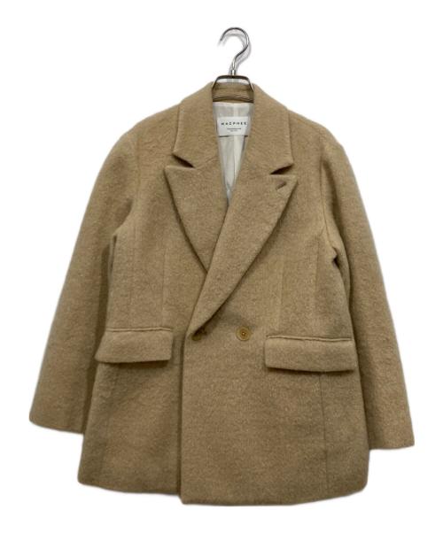MACPHEE（マカフィー）MACPHEE (マカフィー) モヘヤシャギー ダブルブレストジャケット ベージュ サイズ:34の古着・服飾アイテム