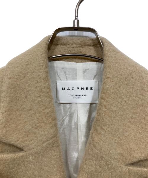 MACPHEE（マカフィー）MACPHEE (マカフィー) モヘヤシャギー ダブルブレストジャケット ベージュ サイズ:34の古着・服飾アイテム