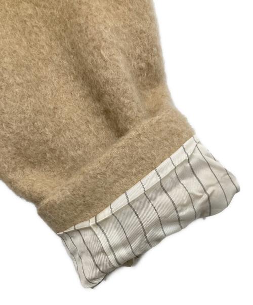 MACPHEE（マカフィー）MACPHEE (マカフィー) モヘヤシャギー ダブルブレストジャケット ベージュ サイズ:34の古着・服飾アイテム