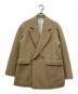 MACPHEE（マカフィー）の古着「モヘヤシャギー ダブルブレストジャケット」｜ベージュ
