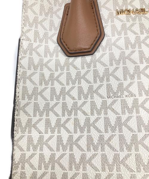 MICHAEL KORS（マイケルコース）MICHAEL KORS (マイケル・コース) 2WAYバッグ ブラウン×アイボリーの古着・服飾アイテム