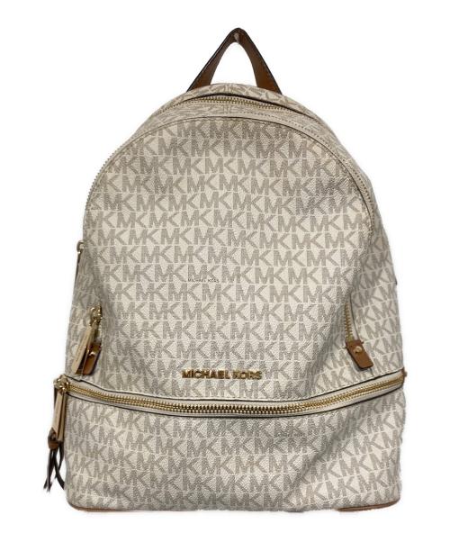 MICHAEL KORS（マイケル・コース）MICHAEL KORS (マイケル・コース) リュック アイボリー×ブラウンの古着・服飾アイテム