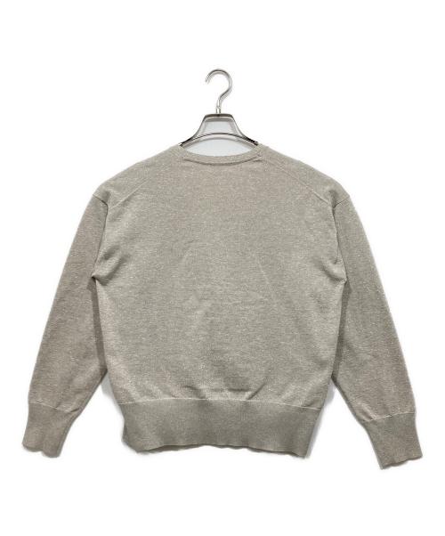 IENA（イエナ）IENA (イエナ) ラメVネックカーディガン グレー サイズ:Fの古着・服飾アイテム