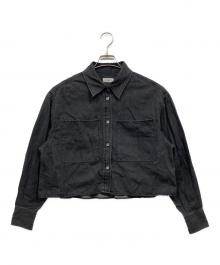IENA（イエナ）の古着「デニム ショートシャツ」｜ブラック