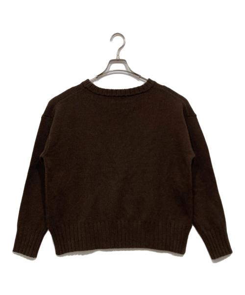 SLOBE IENA（スローブ イエナ）SLOBE IENA (スローブ イエナ) 刺しゅうロゴニット ブラウン サイズ:サイズ表記なしの古着・服飾アイテム