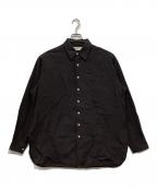 IENAイエナ）の古着「BLACK バイカラーステッチシャツ」｜ブラウン