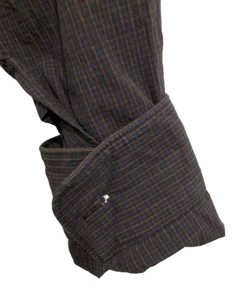 IENA（イエナ）IENA (イエナ) BLACK バイカラーステッチシャツ ブラウン サイズ:サイズ表記なしの古着・服飾アイテム