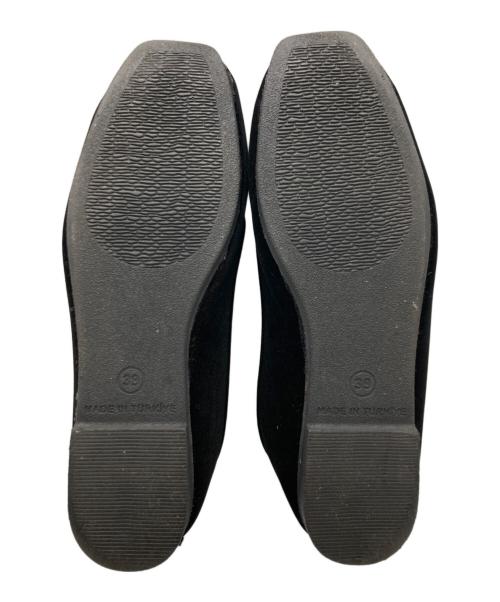 MALUS（マリュス）MALUS (マリュス) IENA取り扱い (イエナトリアツカイ) ベルベット シューズ / Velvet bijou shoes / ビーズ / ベロア ブラック サイズ:39の古着・服飾アイテム