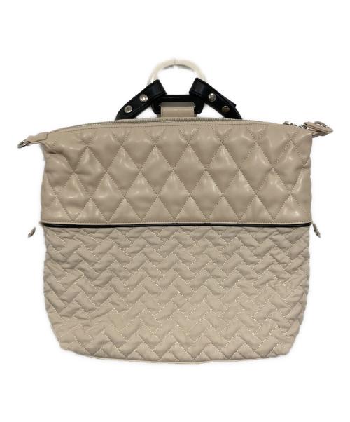 ear PAPILLONNER（イアパピヨネ）ear PAPILLONNER (イアパピヨネ) 3WAYキルティングバッグ ベージュの古着・服飾アイテム