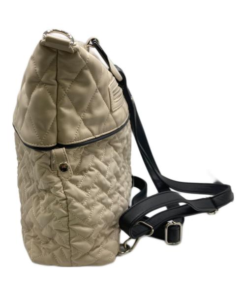 ear PAPILLONNER（イアパピヨネ）ear PAPILLONNER (イアパピヨネ) 3WAYキルティングバッグ ベージュの古着・服飾アイテム