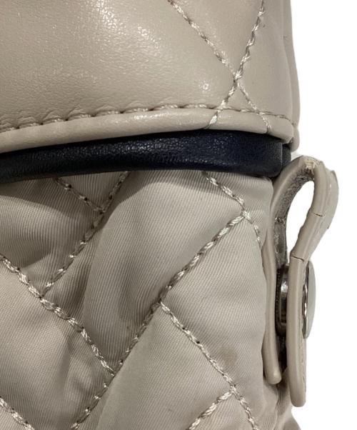 ear PAPILLONNER（イアパピヨネ）ear PAPILLONNER (イアパピヨネ) 3WAYキルティングバッグ ベージュの古着・服飾アイテム