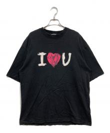 BALENCIAGA（バレンシアガ）の古着「I LOVE U Tシャツ」｜ブラック