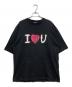 BALENCIAGA（バレンシアガ）の古着「I LOVE U Tシャツ」｜ブラック