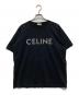 CELINE（セリーヌ）の古着「ロゴ スタッズTシャツ」｜ブラック