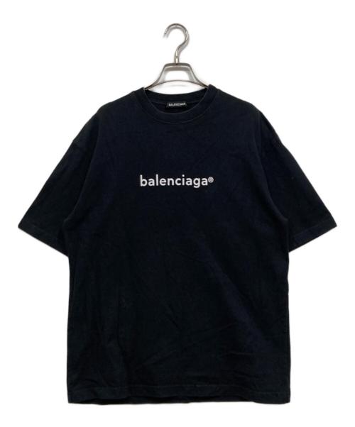 BALENCIAGA（バレンシアガ）BALENCIAGA (バレンシアガ) ロゴプリントTシャツ ブラック サイズ:Sの古着・服飾アイテム