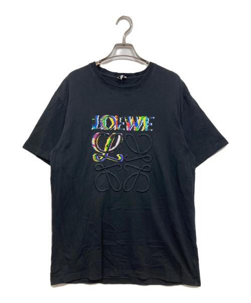 LOEWE（ロエベ）LOEWE (ロエベ) アナグラム刺繍カットソー ブラック サイズ:Sの古着・服飾アイテム