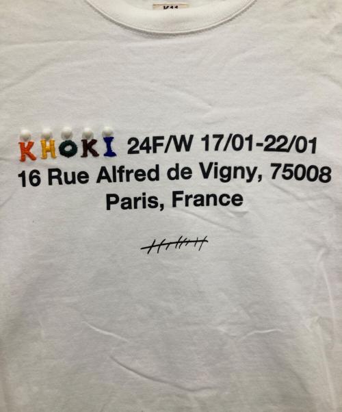 KHOKI（コッキ）KHOKI (コッキ) プリントTシャツ ホワイト サイズ:3の古着・服飾アイテム