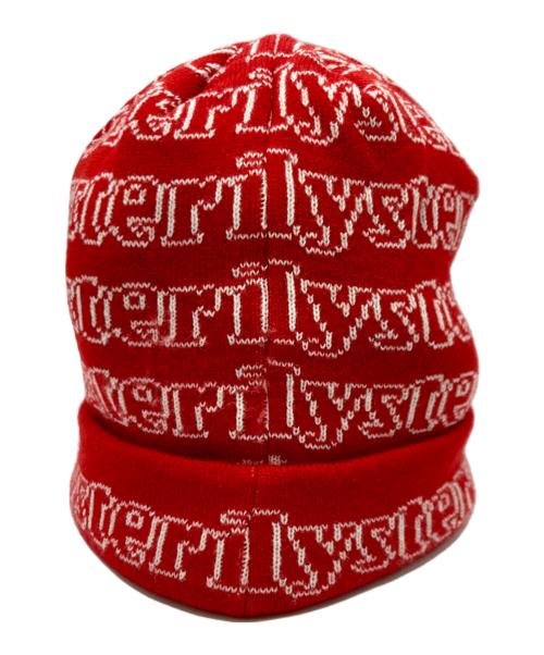 Hysteric Glamour（ヒステリックグラマー）Hysteric Glamour (ヒステリックグラマー) HYSTERIC LOGO JQ/ロゴニット帽 レッドの古着・服飾アイテム