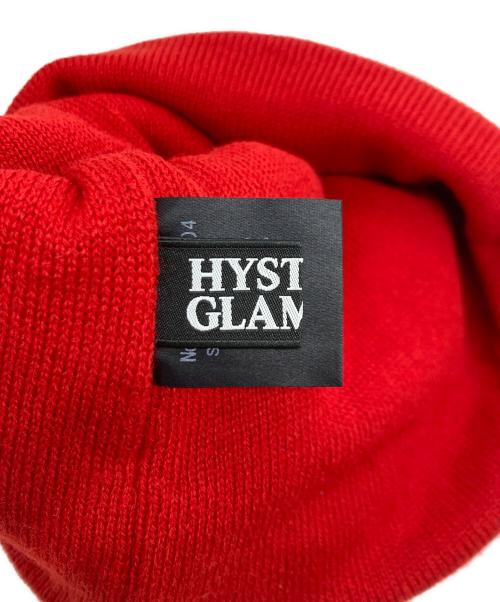 Hysteric Glamour（ヒステリックグラマー）Hysteric Glamour (ヒステリックグラマー) HYSTERIC LOGO JQ/ロゴニット帽 レッドの古着・服飾アイテム