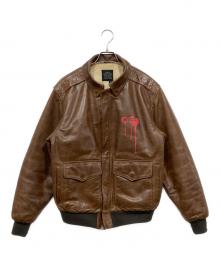 AVIREX（アヴィレックス）の古着「A-2フライトジャケット」｜ブラウン