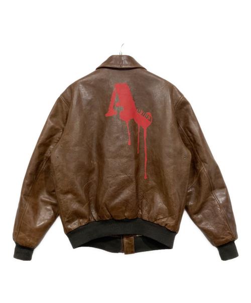 AVIREX（アヴィレックス）AVIREX (アヴィレックス) A-2フライトジャケット ブラウン サイズ:Sの古着・服飾アイテム
