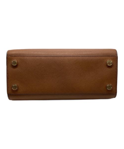 MICHAEL KORS（マイケル・コース）MICHAEL KORS (マイケル・コース) セルマ ミディアム サッチェル ハンドバッグ ブラウンの古着・服飾アイテム