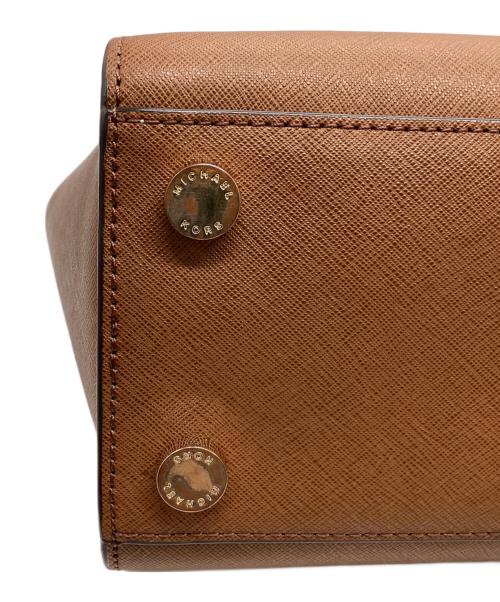 MICHAEL KORS（マイケル・コース）MICHAEL KORS (マイケル・コース) セルマ ミディアム サッチェル ハンドバッグ ブラウンの古着・服飾アイテム