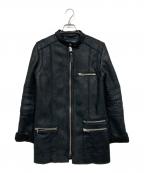 ARMANI JEANSアルマーニジーンズ）の古着「フェイクムートンコート」｜ブラック