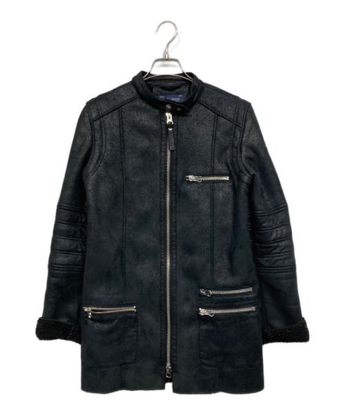 ARMANI JEANS（アルマーニジーンズ）ARMANI JEANS (アルマーニジーンズ) フェイクムートンコート ブラック サイズ:40の古着・服飾アイテム