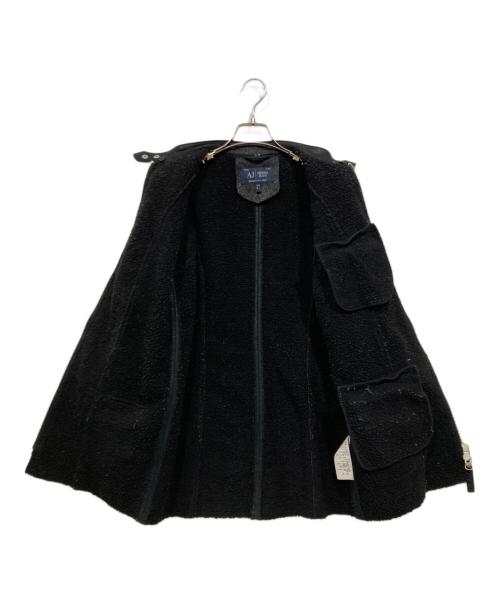 ARMANI JEANS（アルマーニジーンズ）ARMANI JEANS (アルマーニジーンズ) フェイクムートンコート ブラック サイズ:40の古着・服飾アイテム