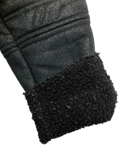 ARMANI JEANS（アルマーニジーンズ）ARMANI JEANS (アルマーニジーンズ) フェイクムートンコート ブラック サイズ:40の古着・服飾アイテム