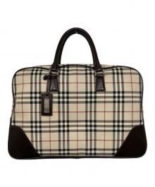 BURBERRY（バーバリー）の古着「ノヴァチェックブリーフバッグ」｜ベージュ