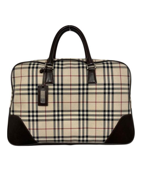 BURBERRY（バーバリー）BURBERRY (バーバリー) ノヴァチェックブリーフバッグ ベージュの古着・服飾アイテム