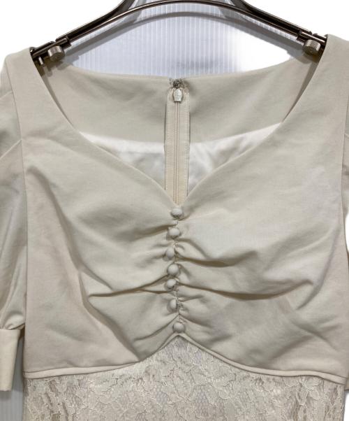 eimy istoire（エイミーイストワール）eimy istoire (エイミーイストワール) ハートネックレースマーメイドワンピース アイボリー サイズ:1の古着・服飾アイテム