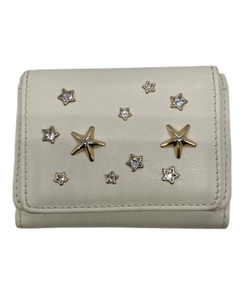 JIMMY CHOO（ジミーチュウ）JIMMY CHOO (ジミーチュウ) 3つ折り財布 ホワイトの古着・服飾アイテム