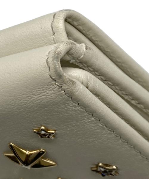 JIMMY CHOO（ジミーチュウ）JIMMY CHOO (ジミーチュウ) 3つ折り財布 ホワイトの古着・服飾アイテム